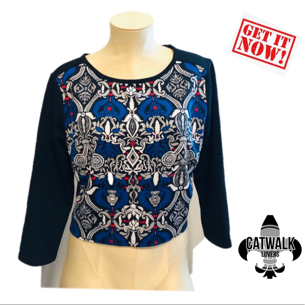 Nicole Miller scuba top size l